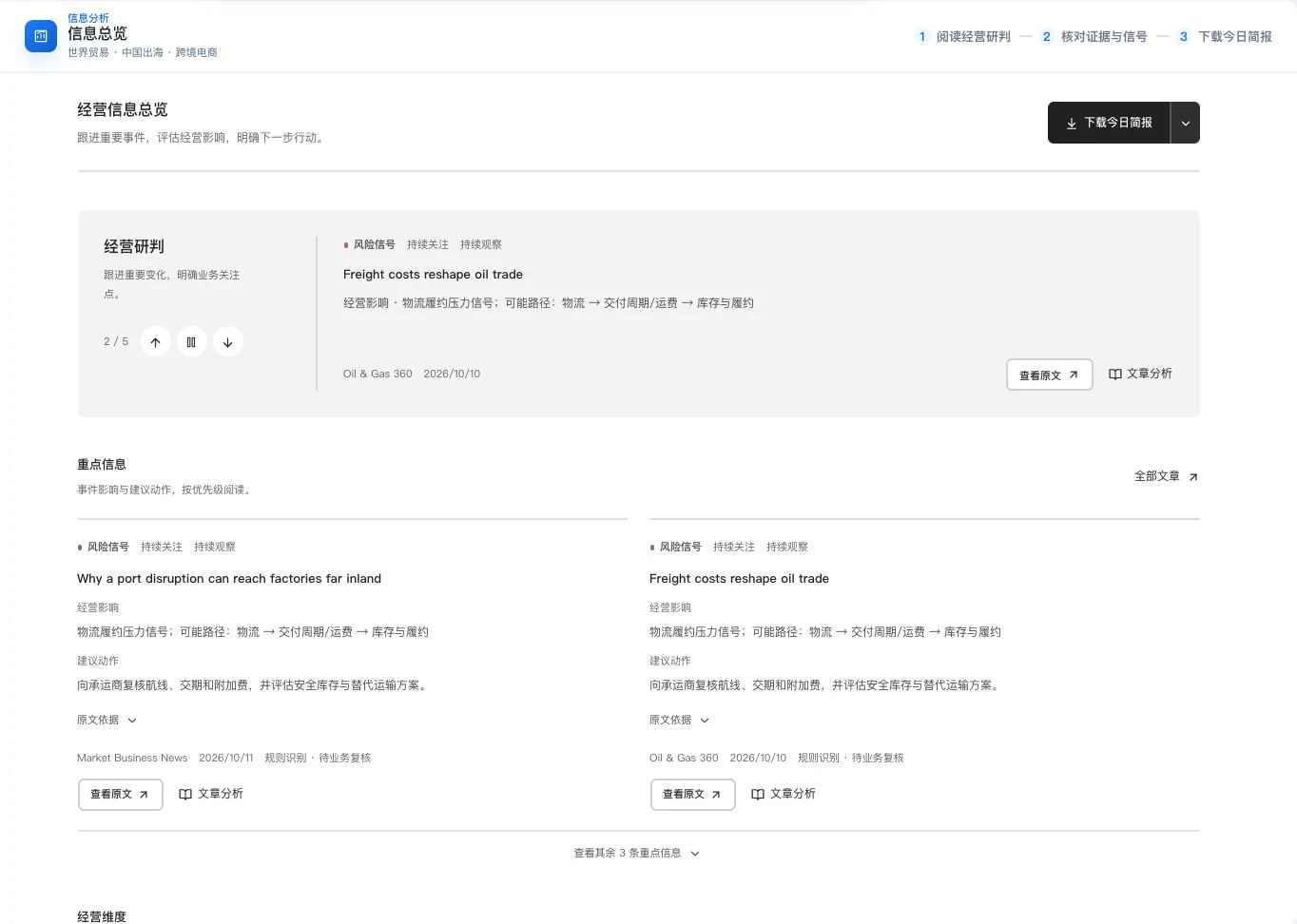 灵动谷经营信息总览真实资讯样本，含经营影响建议核验动作来源日期和原文入口